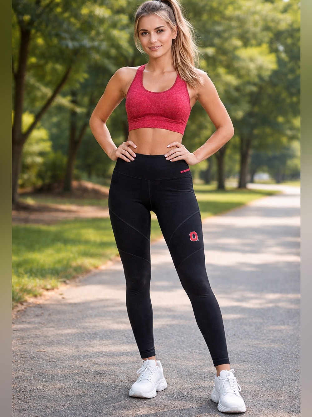 Victoria's Secret PINK "Ohio State" Ultimate See-Through Leggings